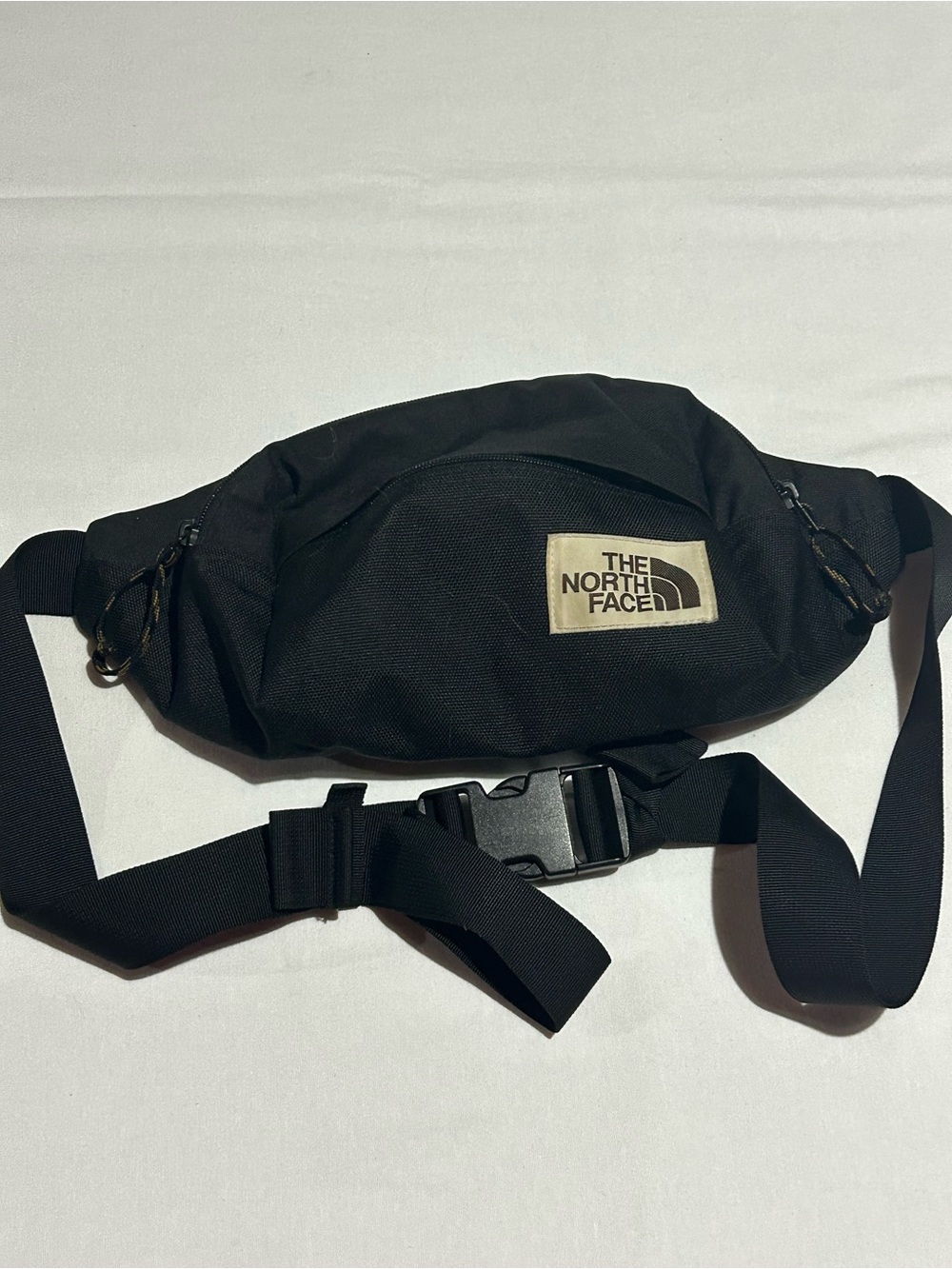 The North Face Black Belt Bag with Logo Patch